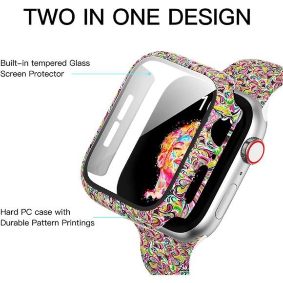Compatible with Apple Watch Band 44mm Women with Screen Protector Case main image 5